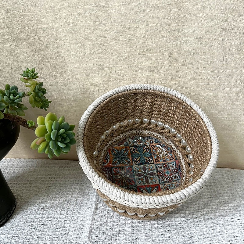 Eco-Friendly Jute Storage Basket for Home Decor - Image 7