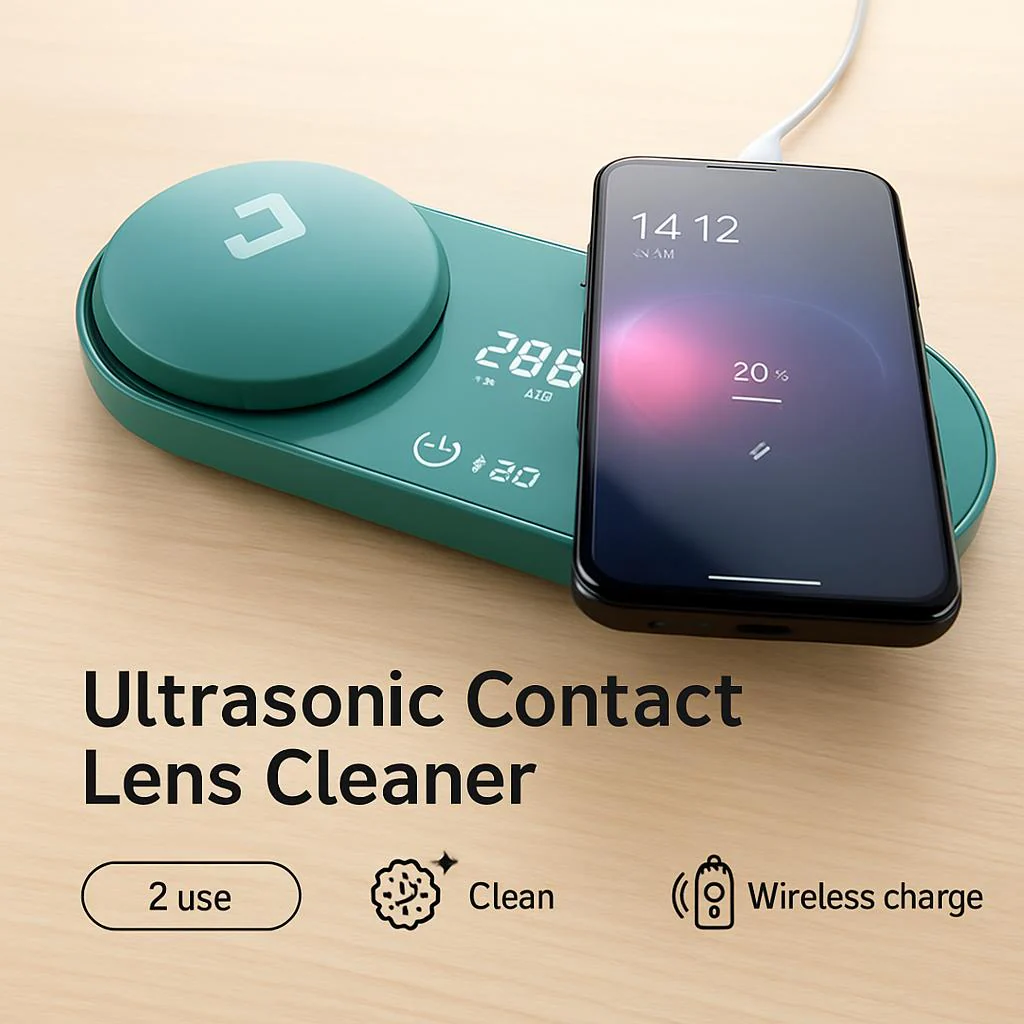 Ultrasonic Contact Lens Cleaner & Wireless Charging Case - Image 4