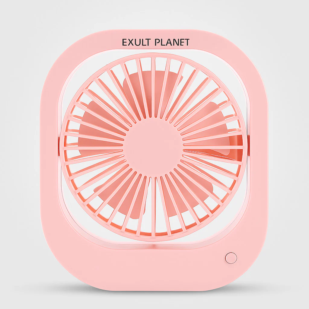 Eco-Friendly Portable USB Desk Fan with 180° Rotation