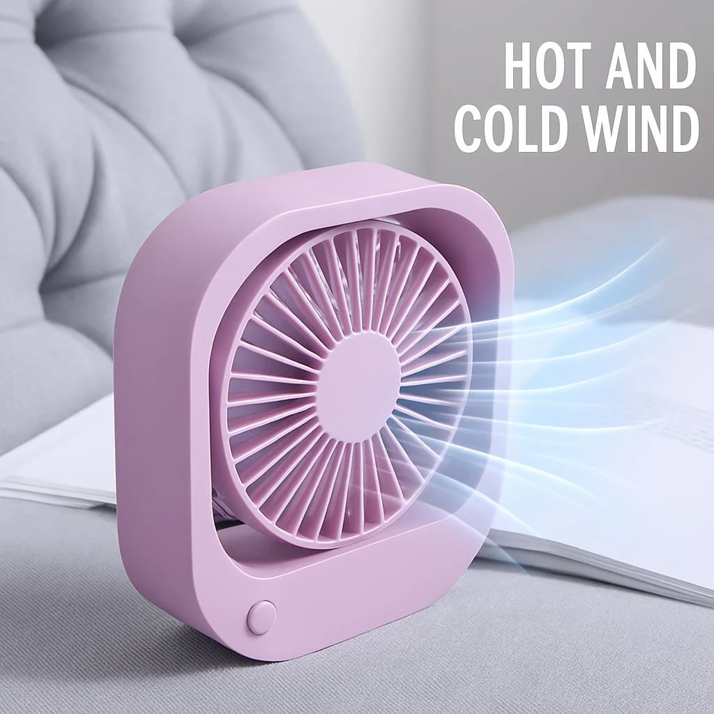 Eco-Friendly Portable USB Desk Fan with 180° Rotation - Image 3