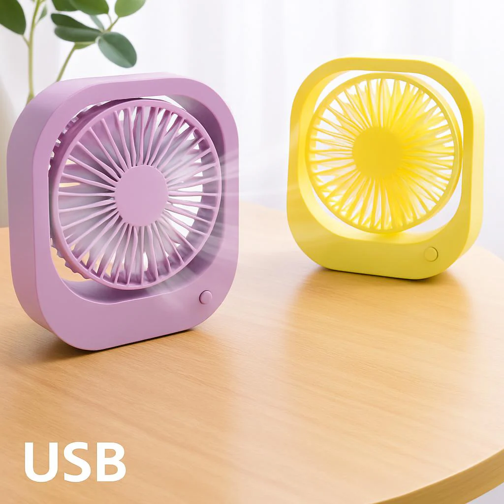 Eco-Friendly Portable USB Desk Fan with 180° Rotation - Image 4