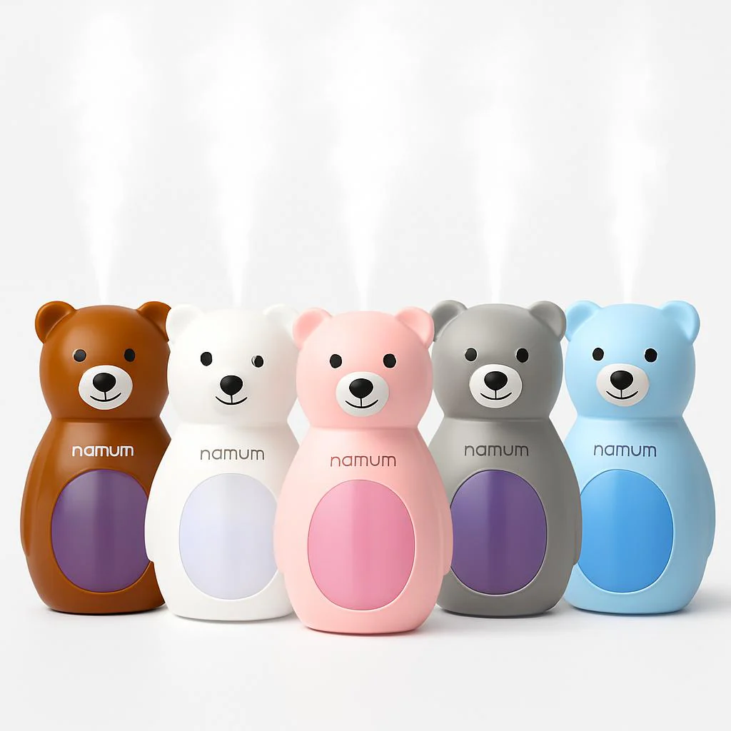 Bear-Shaped Compact Humidifier for Wellness and Air Quality - Image 2