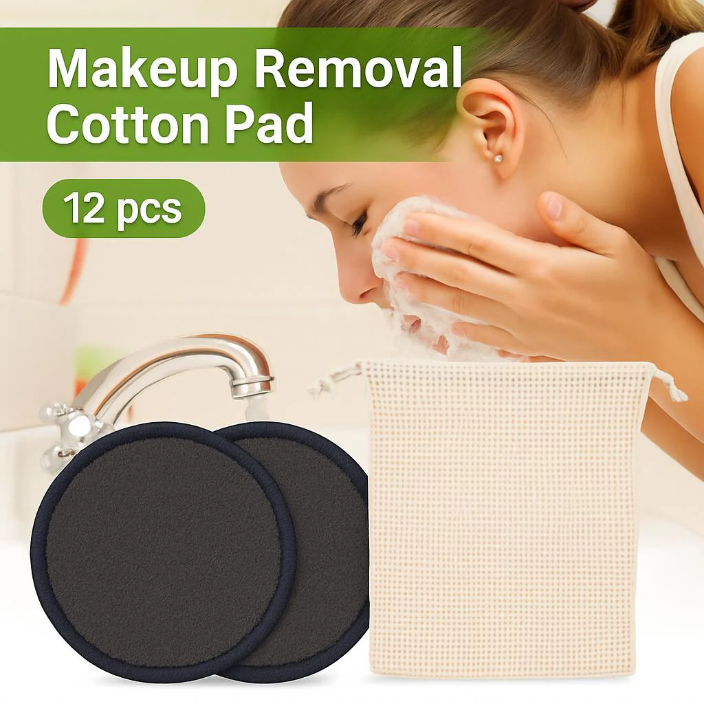 Eco-Friendly Reusable Makeup Remover Pads with Mesh Laundry Bag - Image 4