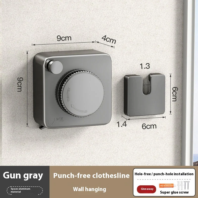 Retractable Wall-Mounted Clothesline - Eco-Friendly Drying Solution - Image 28