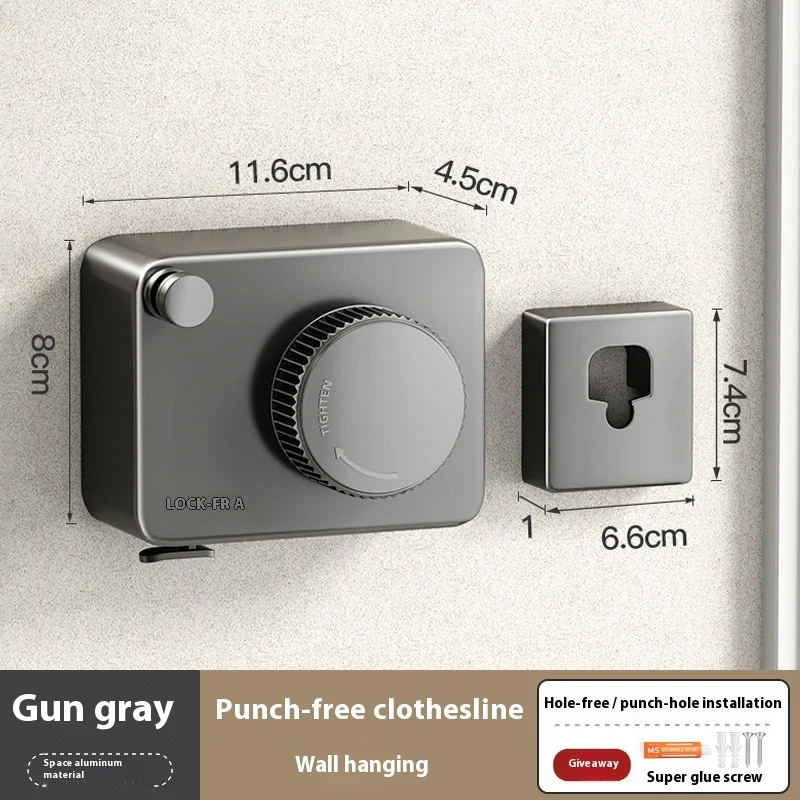 Retractable Wall-Mounted Clothesline - Eco-Friendly Drying Solution - Image 31
