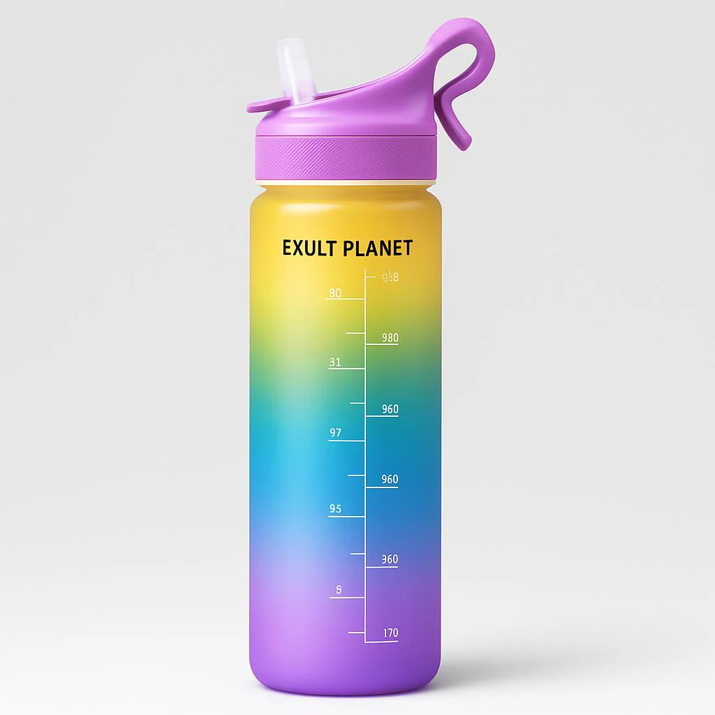 EcoBounce Hydration Bottle with Straw & Scrub Cover - Image 11