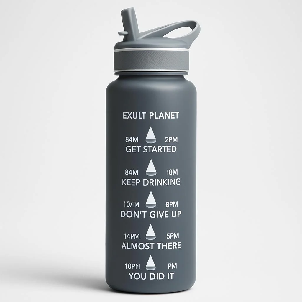 EcoBounce Hydration Bottle with Straw & Scrub Cover - Image 12