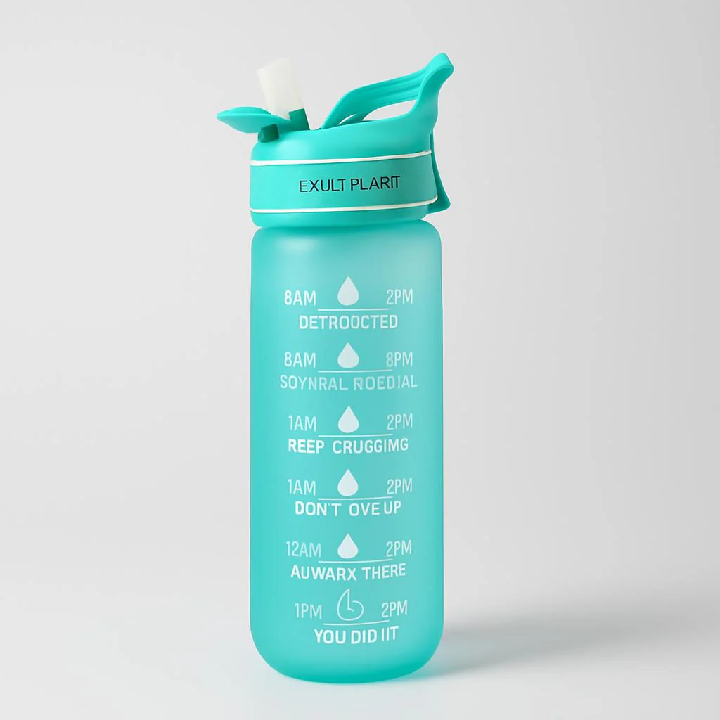 EcoBounce Hydration Bottle with Straw & Scrub Cover - Image 14