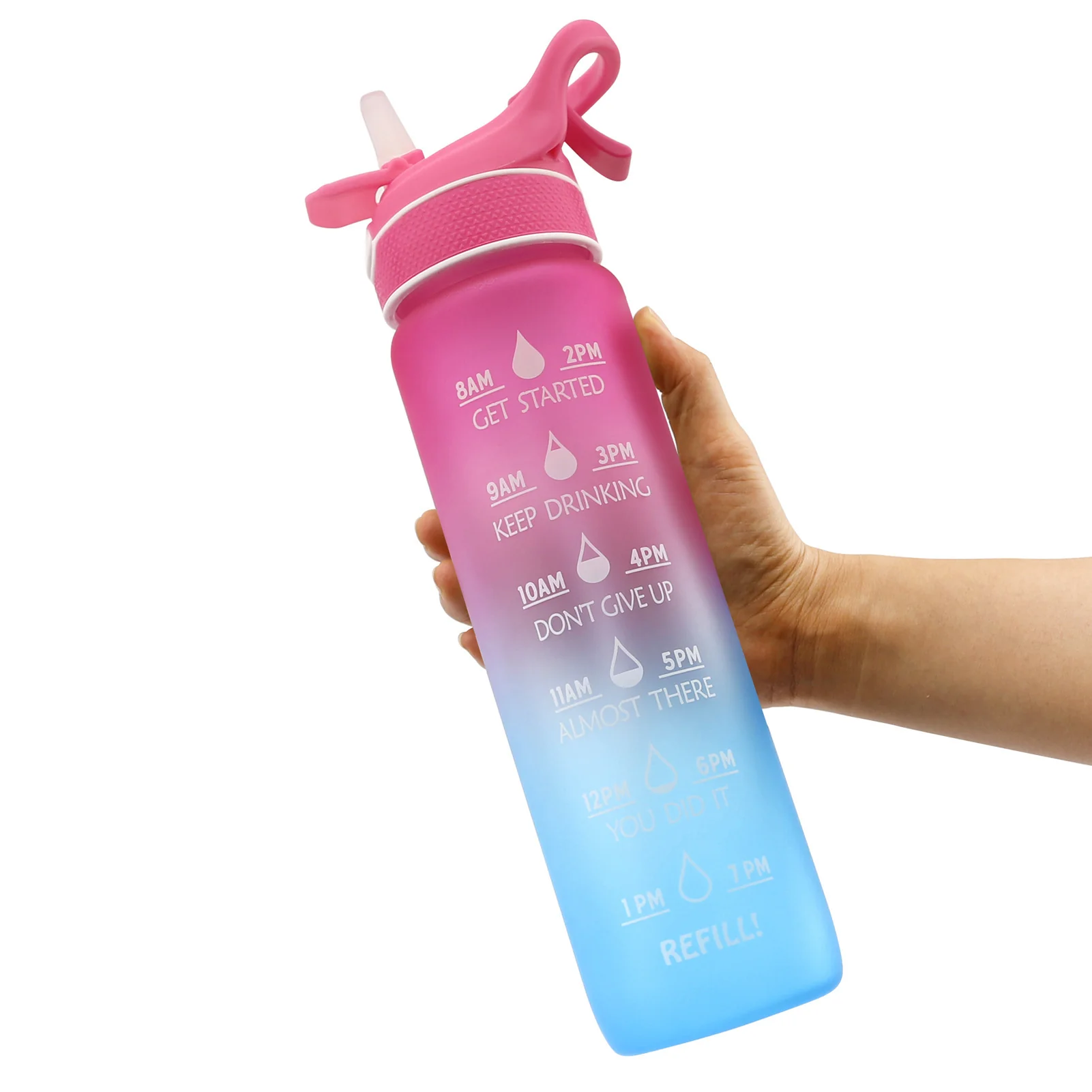 EcoBounce Hydration Bottle with Straw & Scrub Cover - Image 7