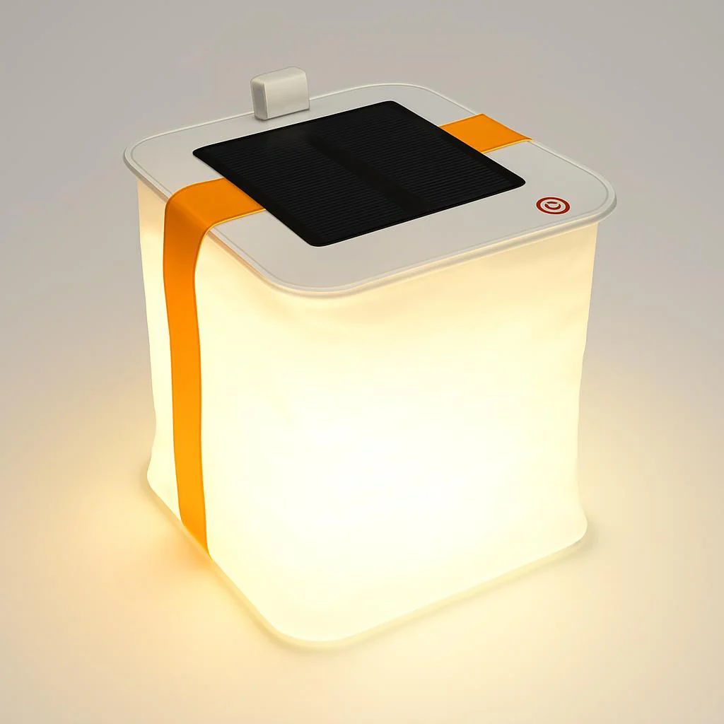 Solar-Powered Inflatable Lantern - Eco-Friendly Outdoor Lighting - Image 2