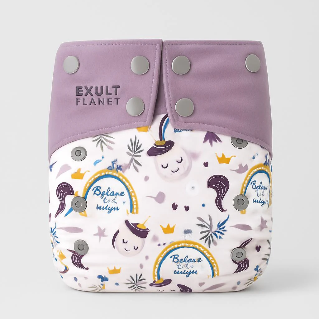 Eco-Friendly Reusable AI2 Cloth Diaper with Animal Patterns for Babies 6-15 kg - Image 12
