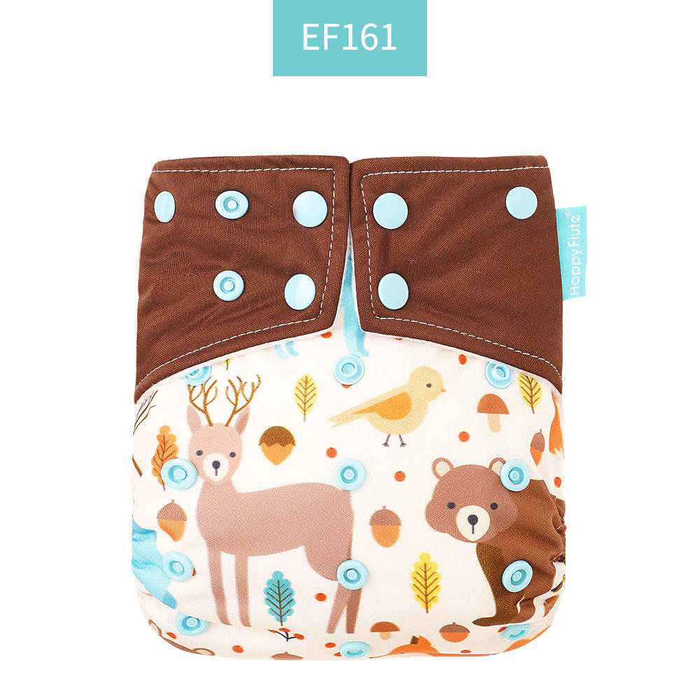 Eco-Friendly Reusable AI2 Cloth Diaper with Animal Patterns for Babies 6-15 kg - Image 20