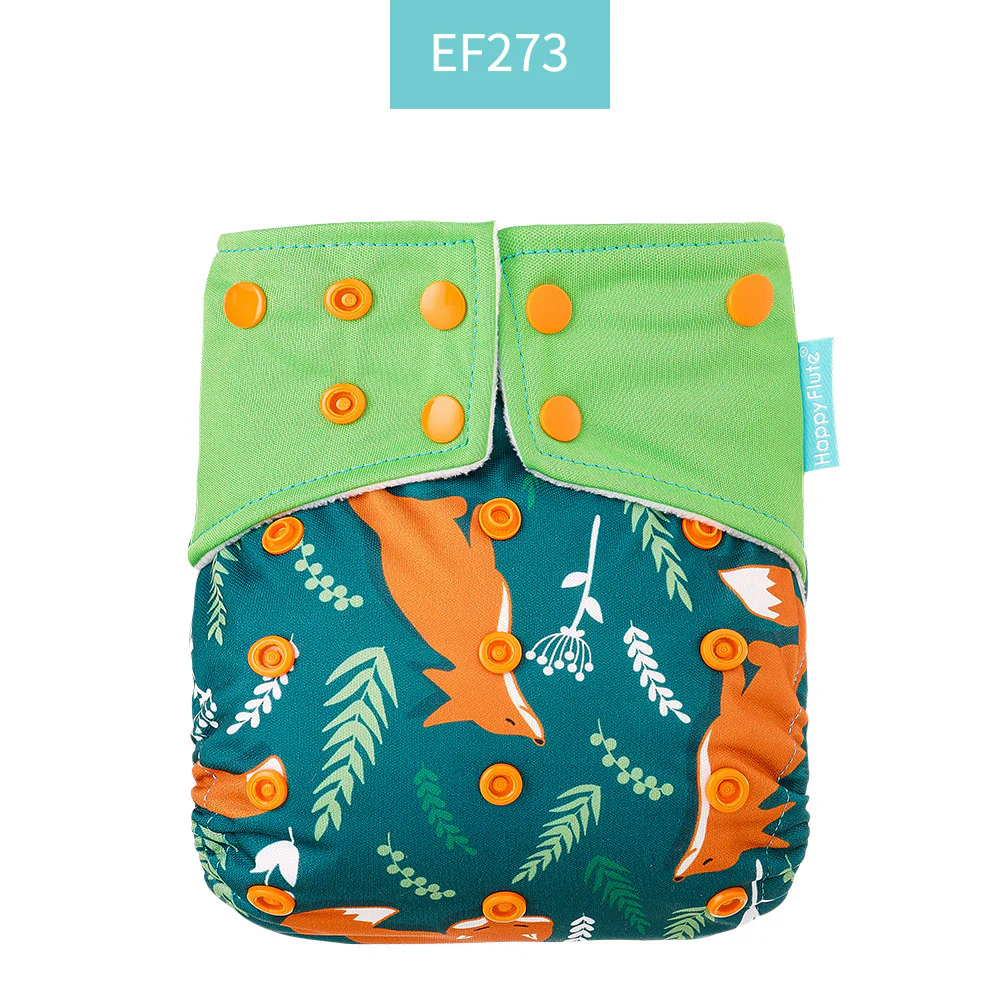 Eco-Friendly Reusable AI2 Cloth Diaper with Animal Patterns for Babies 6-15 kg - Image 22