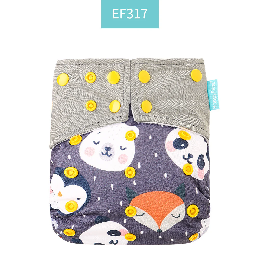 Eco-Friendly Reusable AI2 Cloth Diaper with Animal Patterns for Babies 6-15 kg - Image 24