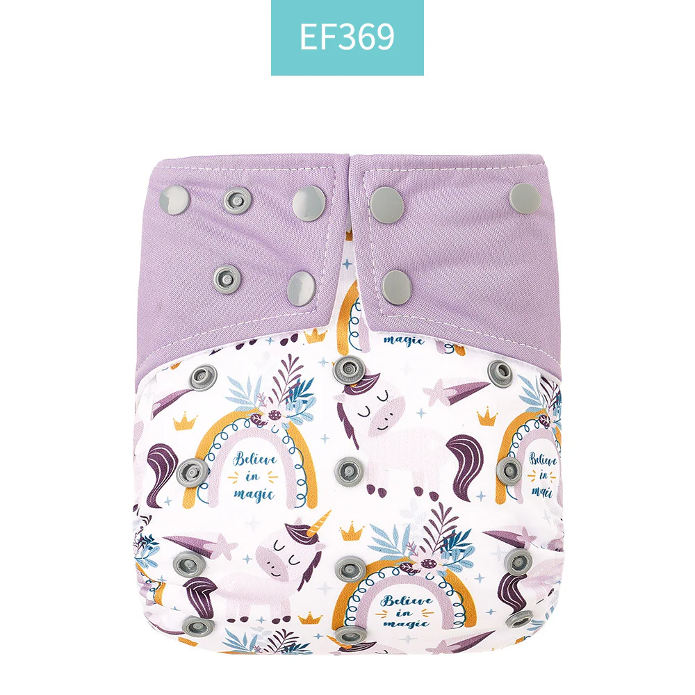 Eco-Friendly Reusable AI2 Cloth Diaper with Animal Patterns for Babies 6-15 kg - Image 26