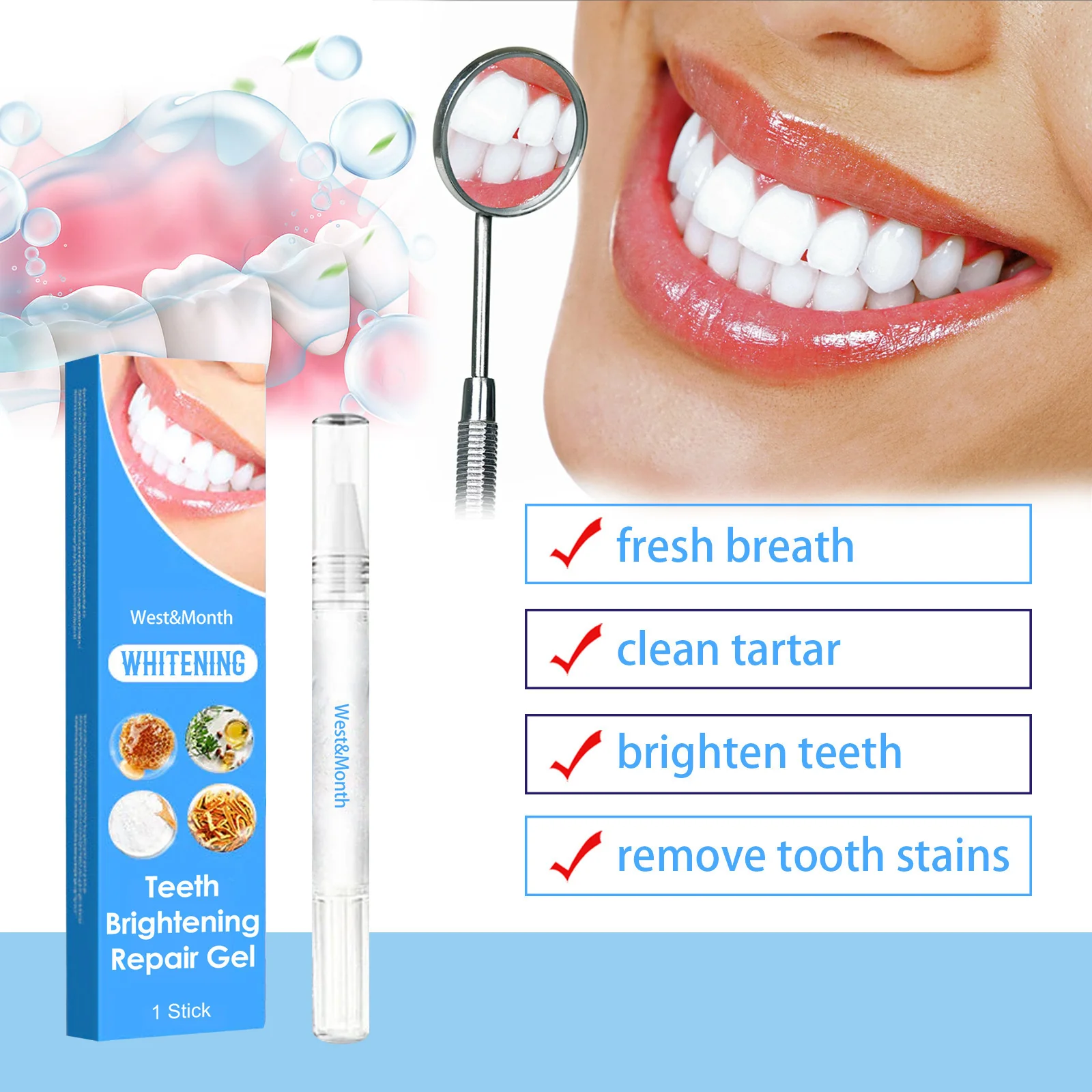 Dual-Action Tooth Brightening & Repair Pen with Hydroxyapatite - Image 9