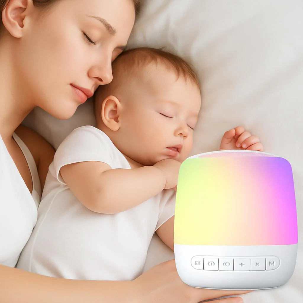Colorful LED White Noise Bluetooth Speaker for Relaxation - Image 5