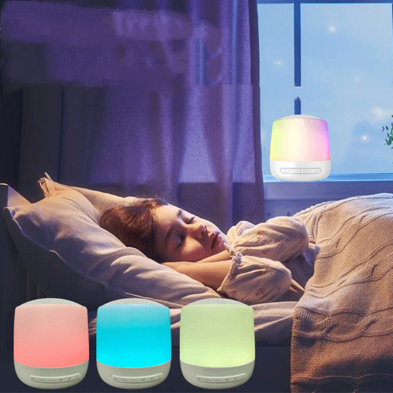 Colorful LED White Noise Bluetooth Speaker for Relaxation - Image 9