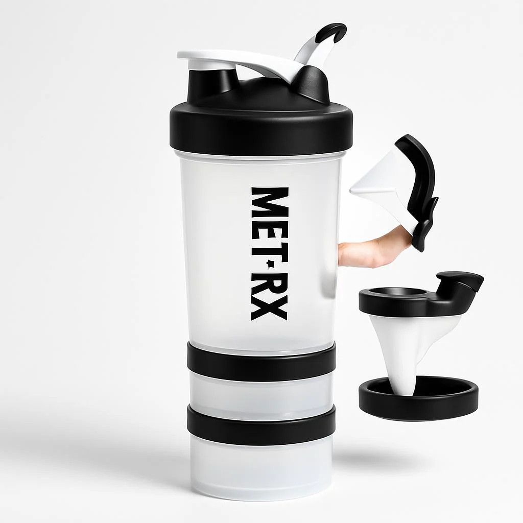 Eco-Friendly Protein Shaker Bottle - Black - Image 5