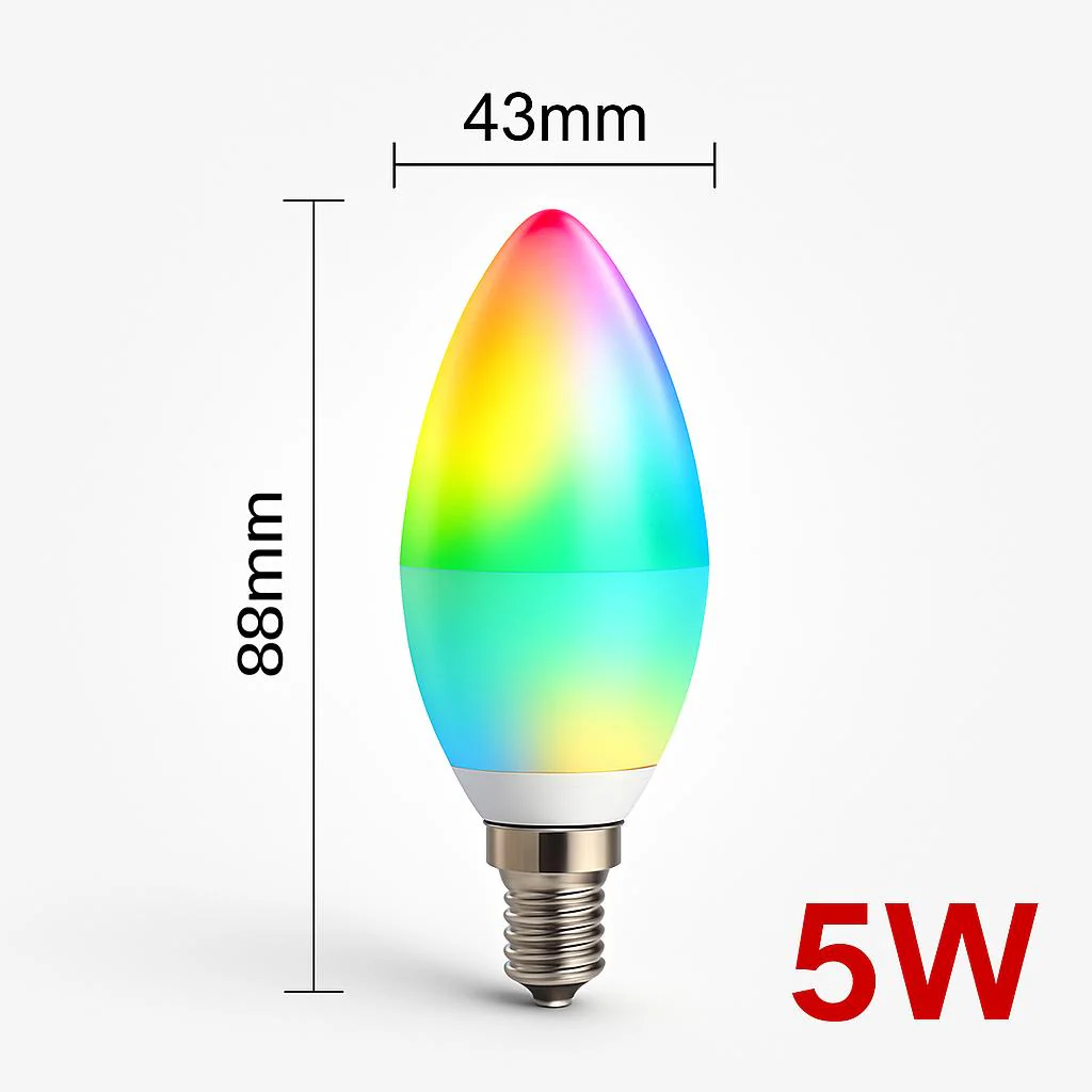 Multicolor WiFi Smart LED Candle Light - Image 7