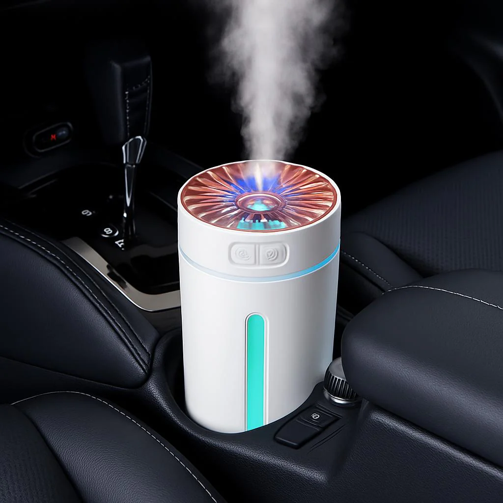 Portable Car Humidifier with Blue LED Light - Enhance Air Quality On-the-Go - Image 11