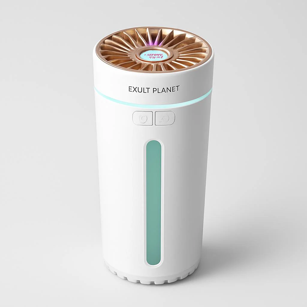 Portable Car Humidifier with Blue LED Light - Enhance Air Quality On-the-Go - Image 12