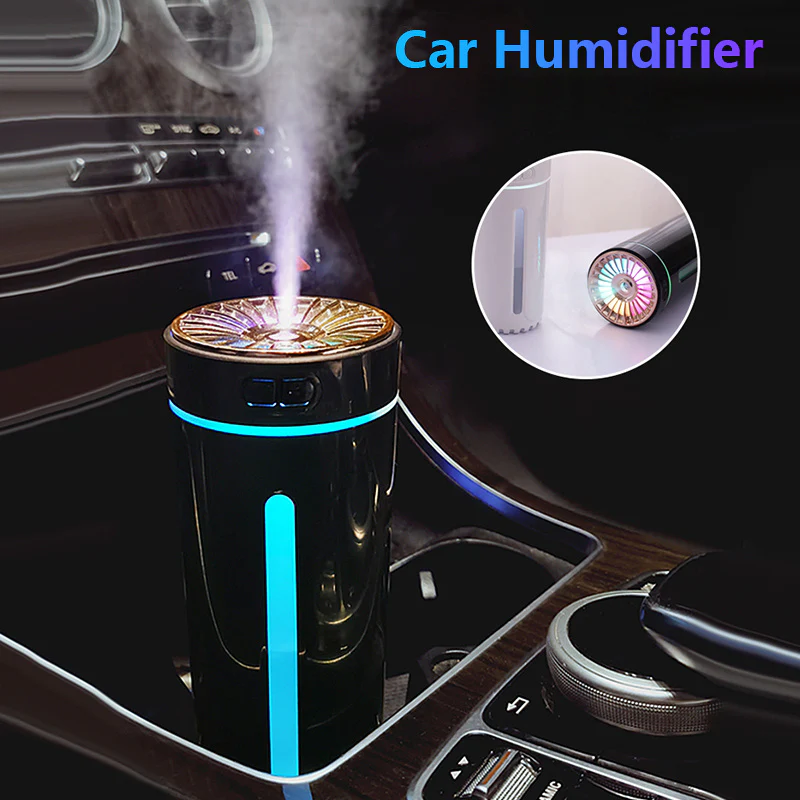 Portable Car Humidifier with Blue LED Light - Enhance Air Quality On-the-Go - Image 14