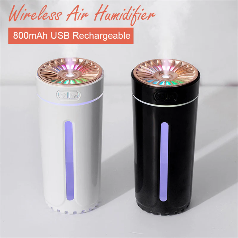 Portable Car Humidifier with Blue LED Light - Enhance Air Quality On-the-Go - Image 15