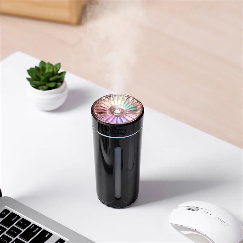 Portable Car Humidifier with Blue LED Light - Enhance Air Quality On-the-Go - Image 20