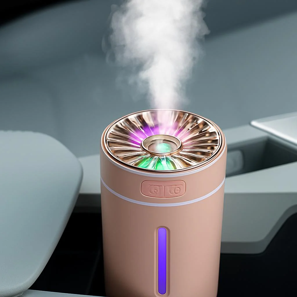 Portable Car Humidifier with Blue LED Light - Enhance Air Quality On-the-Go - Image 5