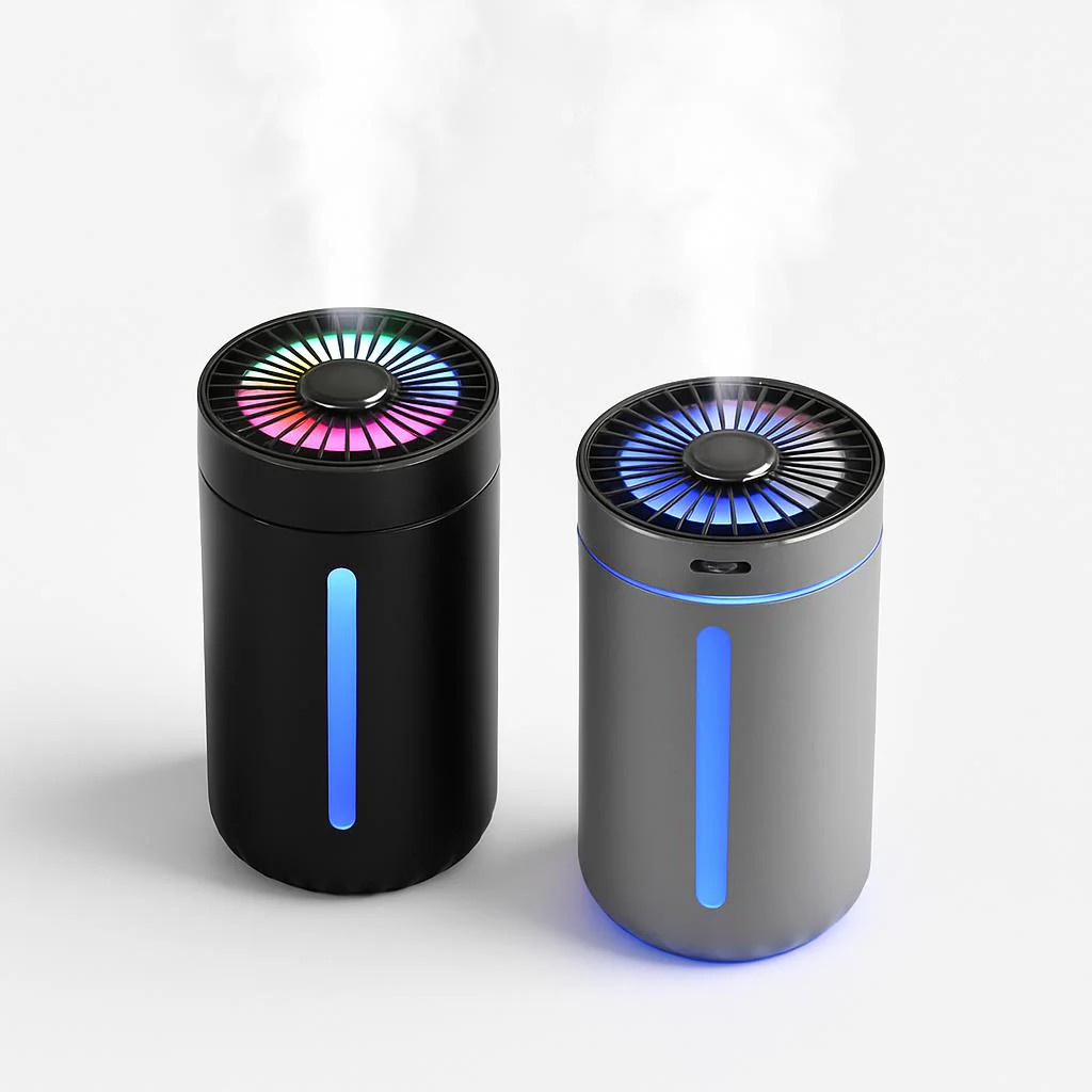 Portable Car Humidifier with Blue LED Light - Enhance Air Quality On-the-Go - Image 7