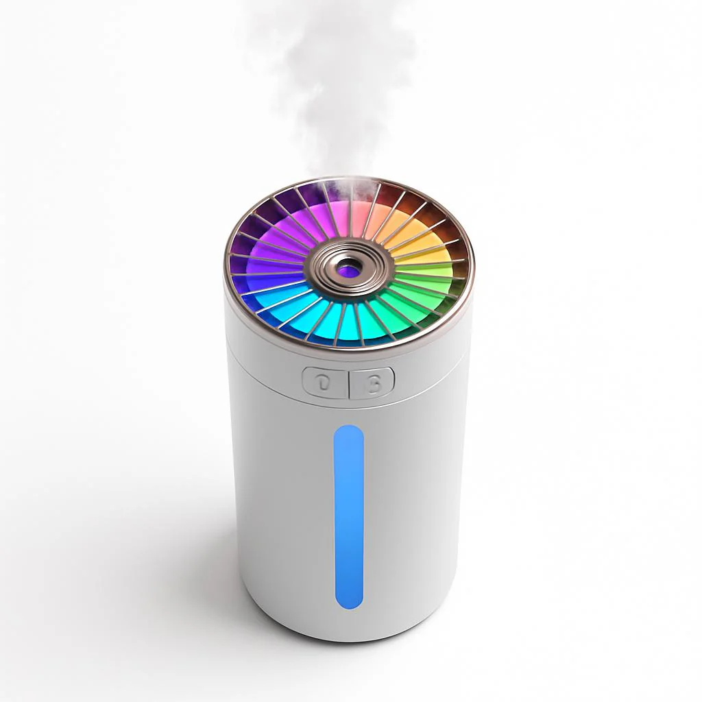 Portable Car Humidifier with Blue LED Light - Enhance Air Quality On-the-Go - Image 9