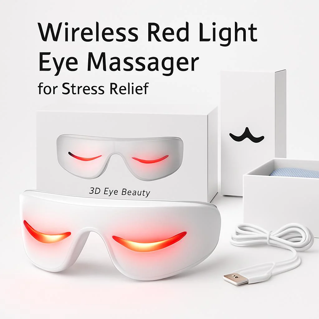 Wireless Red Light Eye Massager for Stress Relief - Image 4