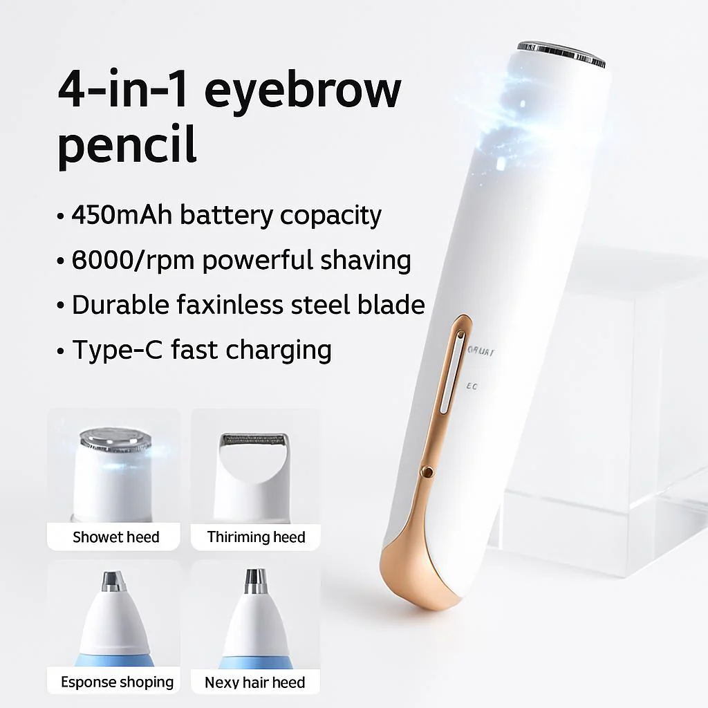 Women's 4-in-1 Electric Multifunctional Shaver - Waterproof & Travel-Ready - Image 6