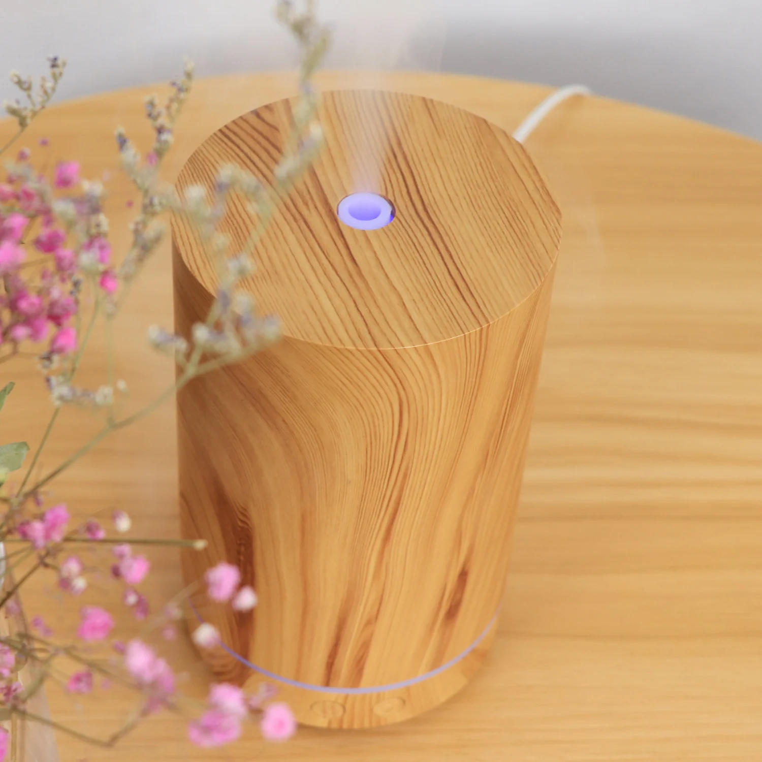 Eco-Friendly Wood Grain Essential Oil Diffuser for Aromatherapy & Humidifying - Image 12