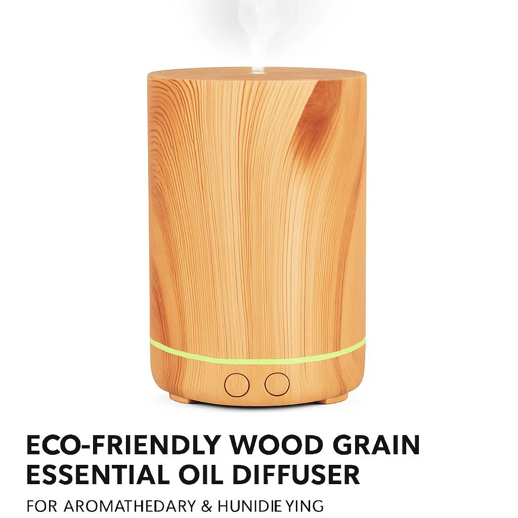 Eco-Friendly Wood Grain Essential Oil Diffuser for Aromatherapy & Humidifying - Image 7