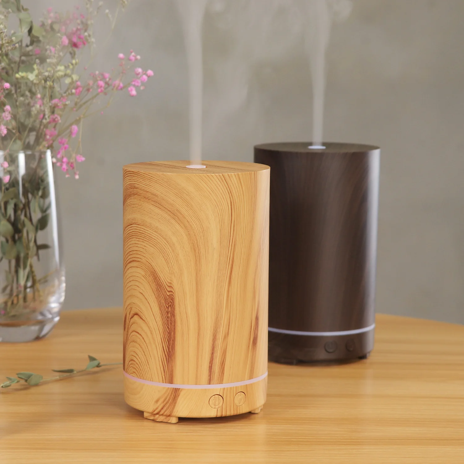 Eco-Friendly Wood Grain Essential Oil Diffuser for Aromatherapy & Humidifying - Image 9