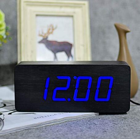 Eco-Friendly Wooden Digital Alarm Clock with LED Display - Image 28