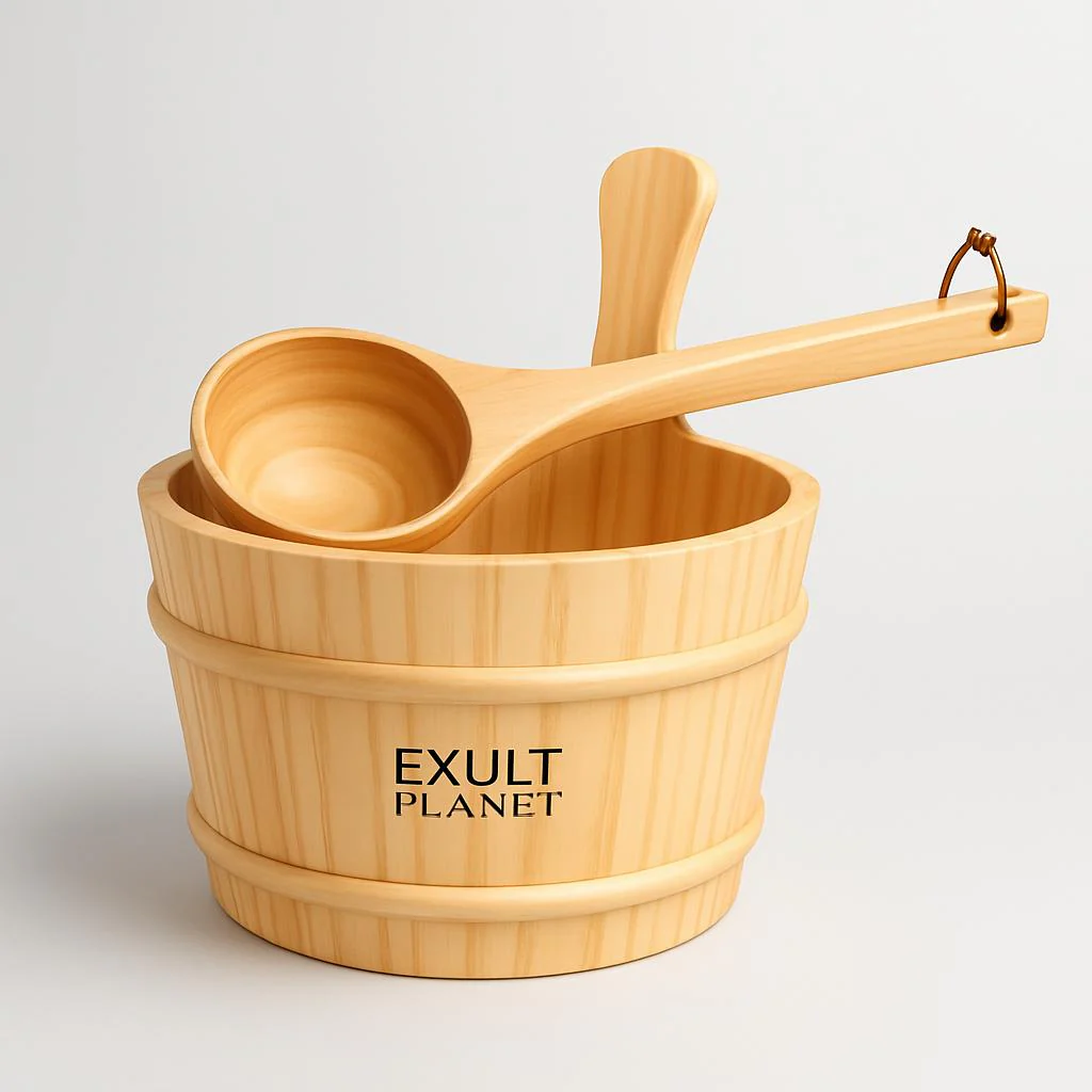 Eco-Friendly Wooden Barrel and Spoon Spa Set - Image 5