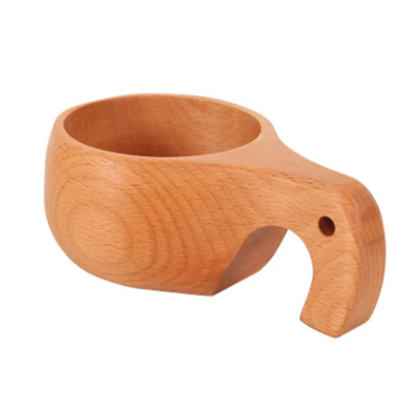 Eco-Friendly Wooden Cup with Handle - Sustainable & Biodegradable - Image 14