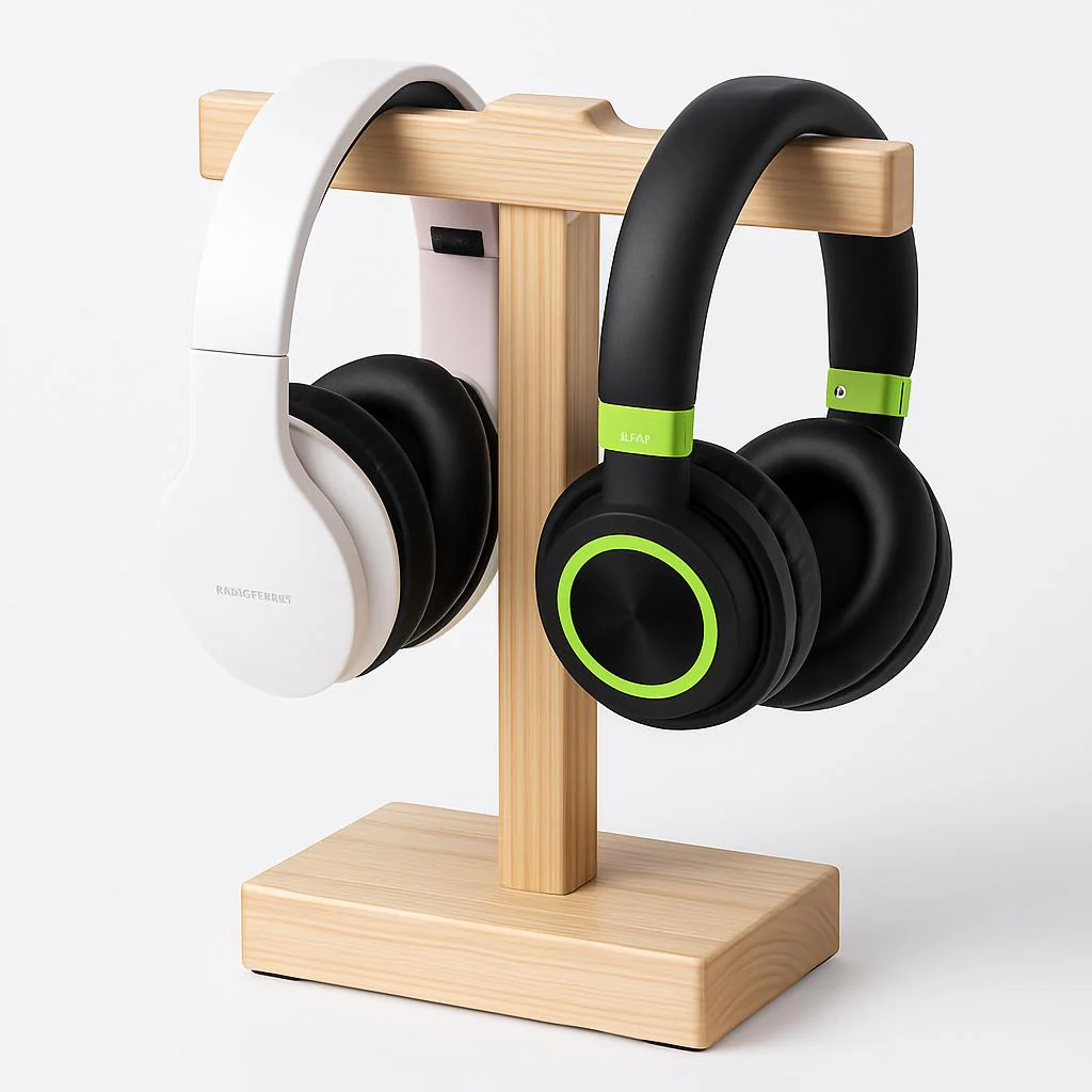 Eco-Friendly Wooden Earphone Stand - Image 10