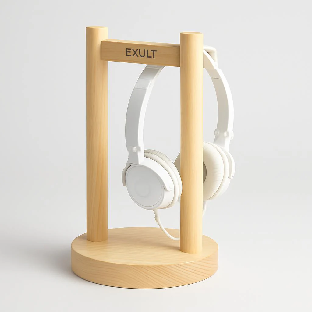 Eco-Friendly Wooden Earphone Stand - Image 8