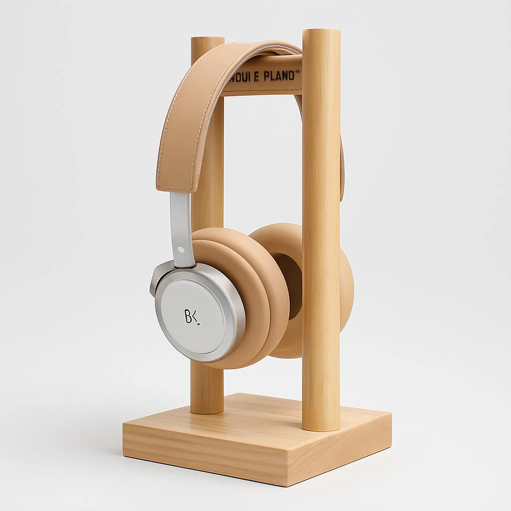 Eco-Friendly Wooden Earphone Stand - Image 9