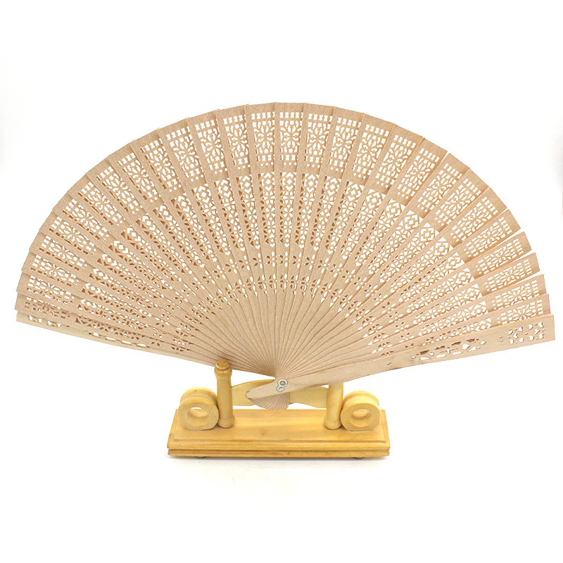 Eco-Friendly Natural Wood Folding Fan - Sustainable Cooling Solution - Image 13