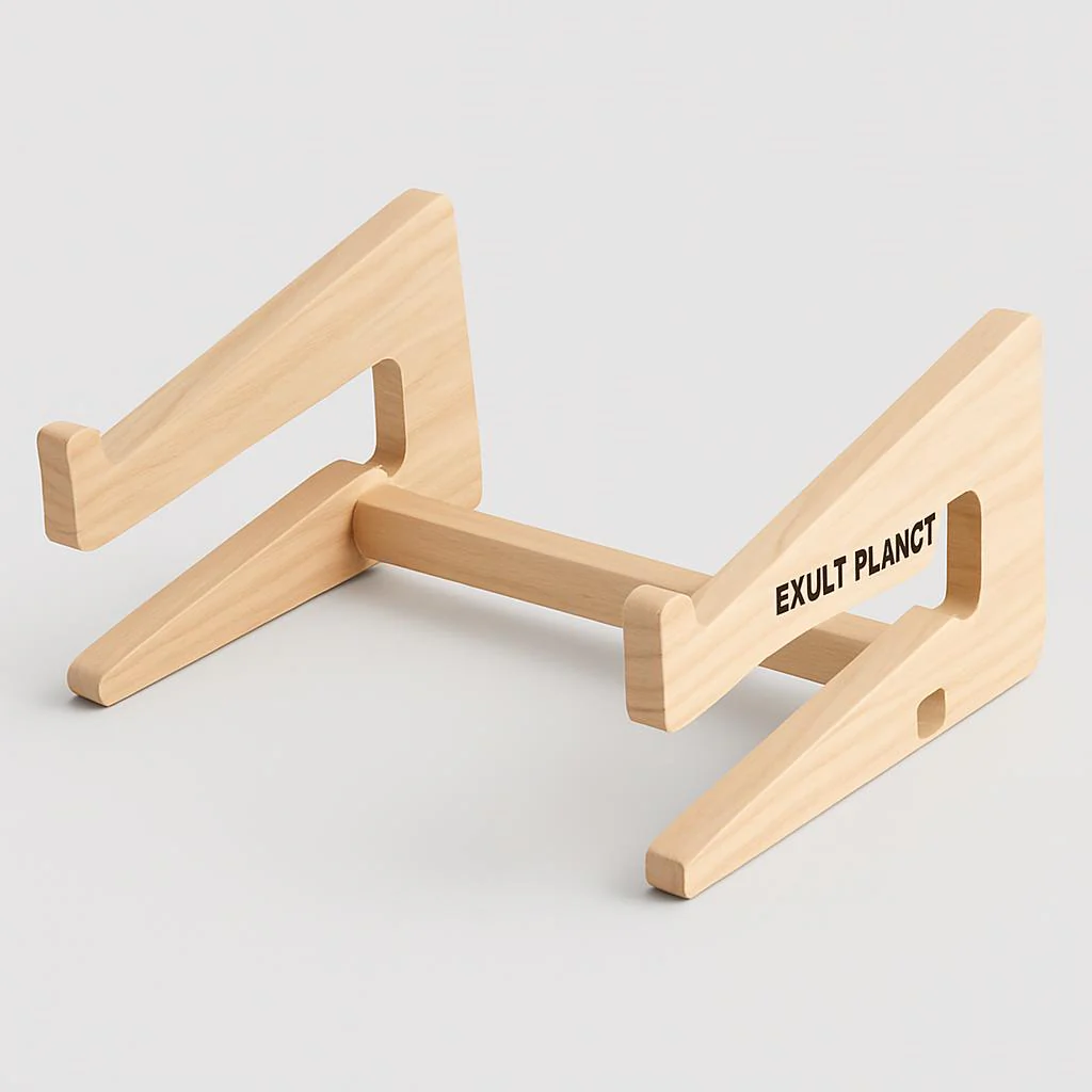 Eco-Friendly Natural Wood Vertical Laptop Stand - Image 11