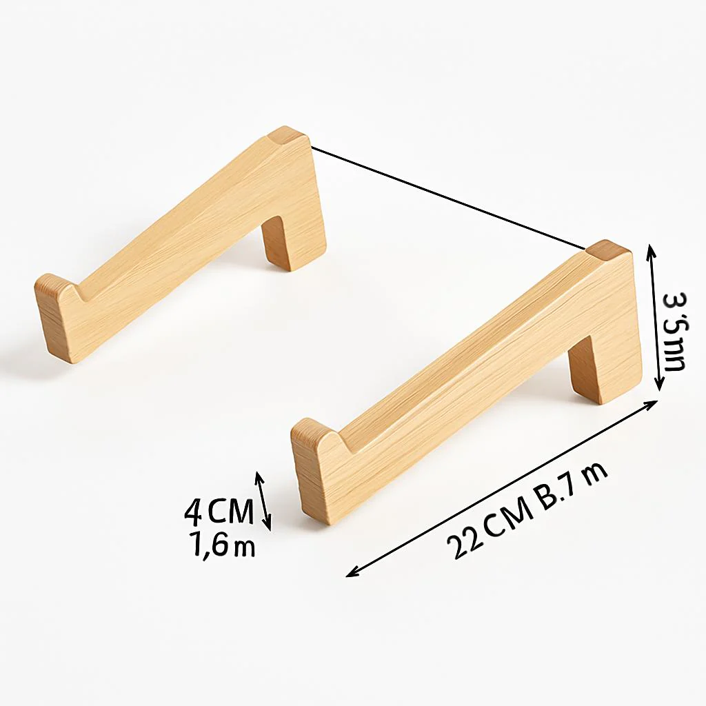 Eco-Friendly Natural Wood Vertical Laptop Stand - Image 12