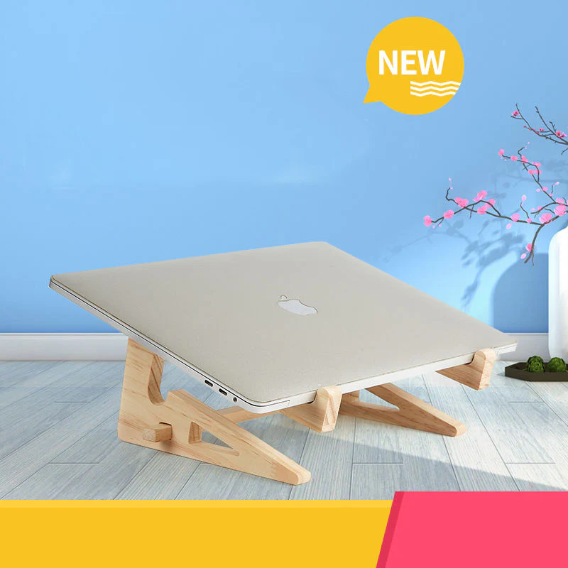 Eco-Friendly Natural Wood Vertical Laptop Stand - Image 15
