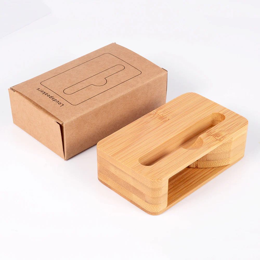 Eco-Friendly Bamboo Phone Stand - Sustainable Docking Station - Image 11