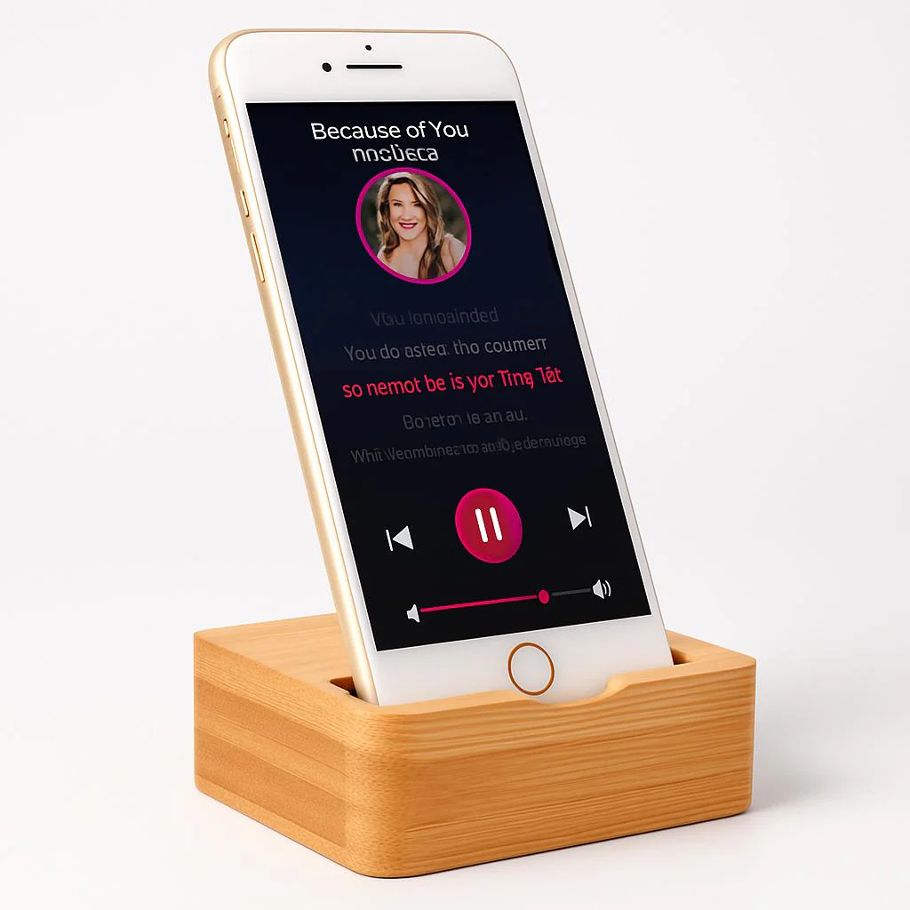 Eco-Friendly Bamboo Phone Stand - Sustainable Docking Station - Image 5