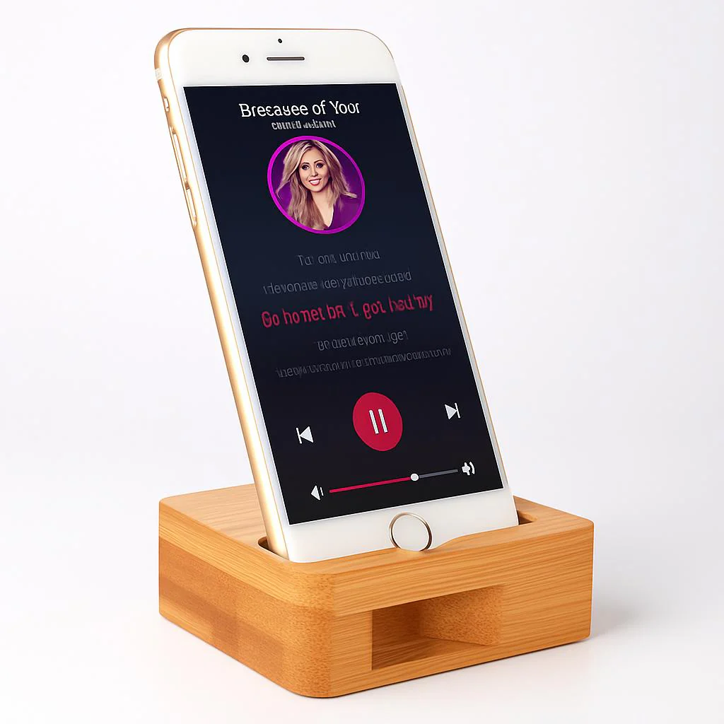 Eco-Friendly Bamboo Phone Stand - Sustainable Docking Station - Image 8
